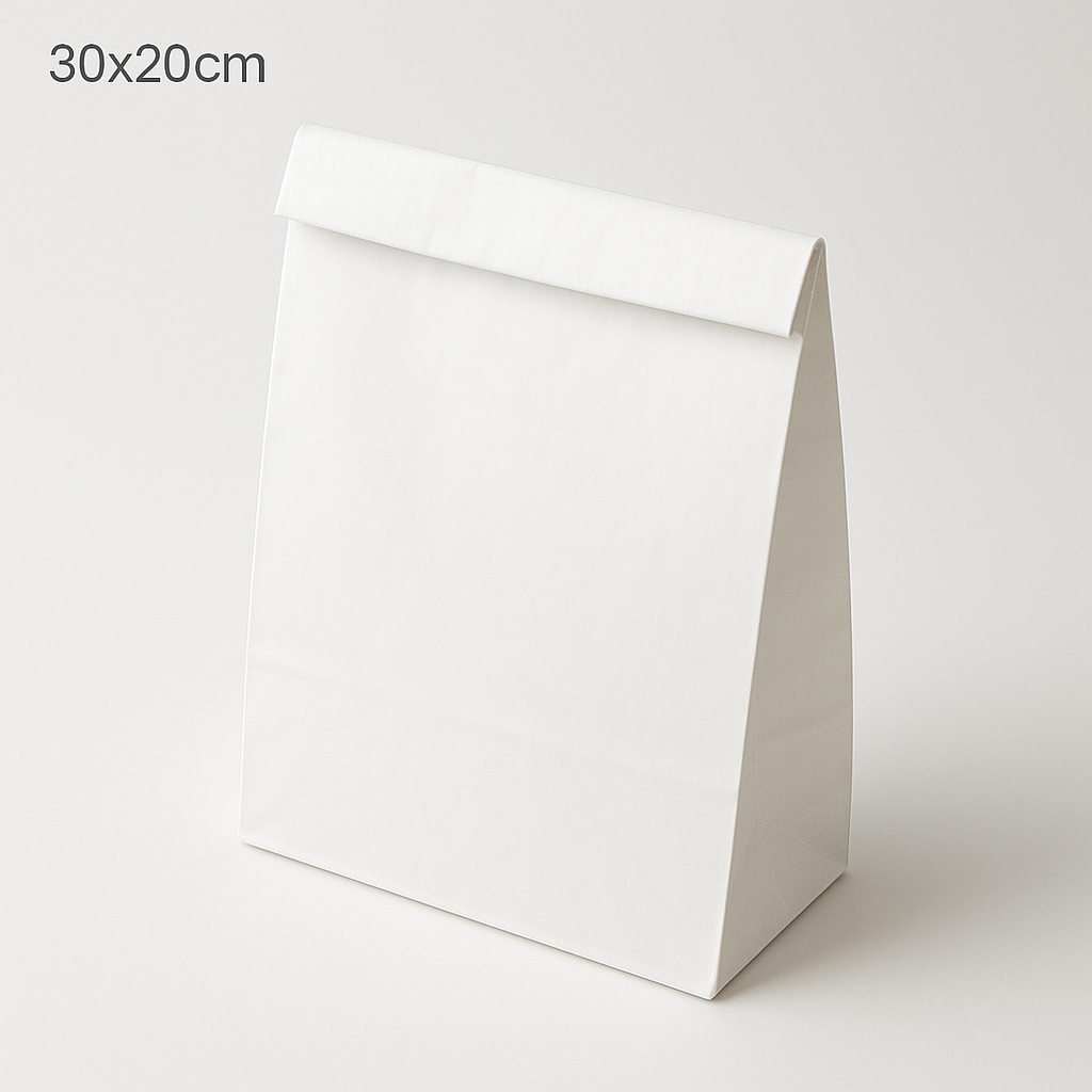 Túi giấy 30x20cm màu trắng