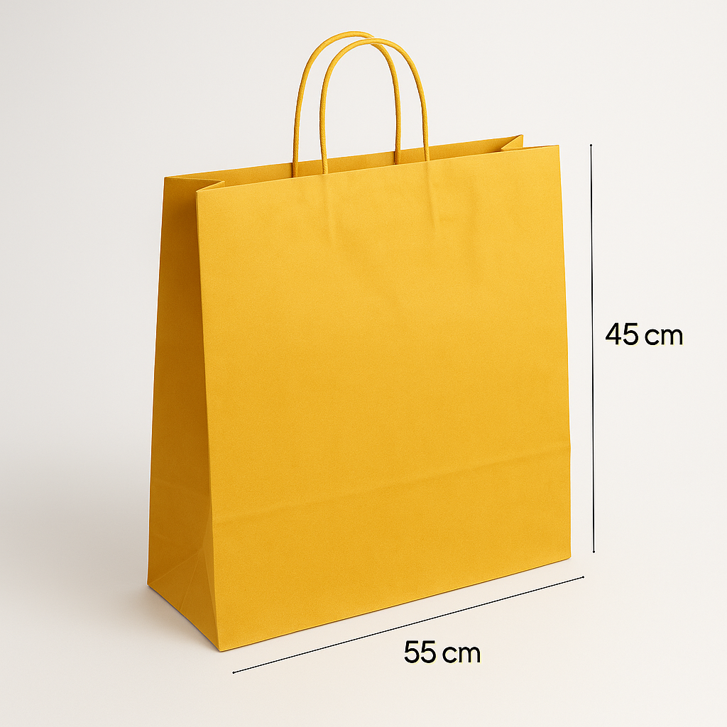 Túi giấy 55x45cm màu vàng