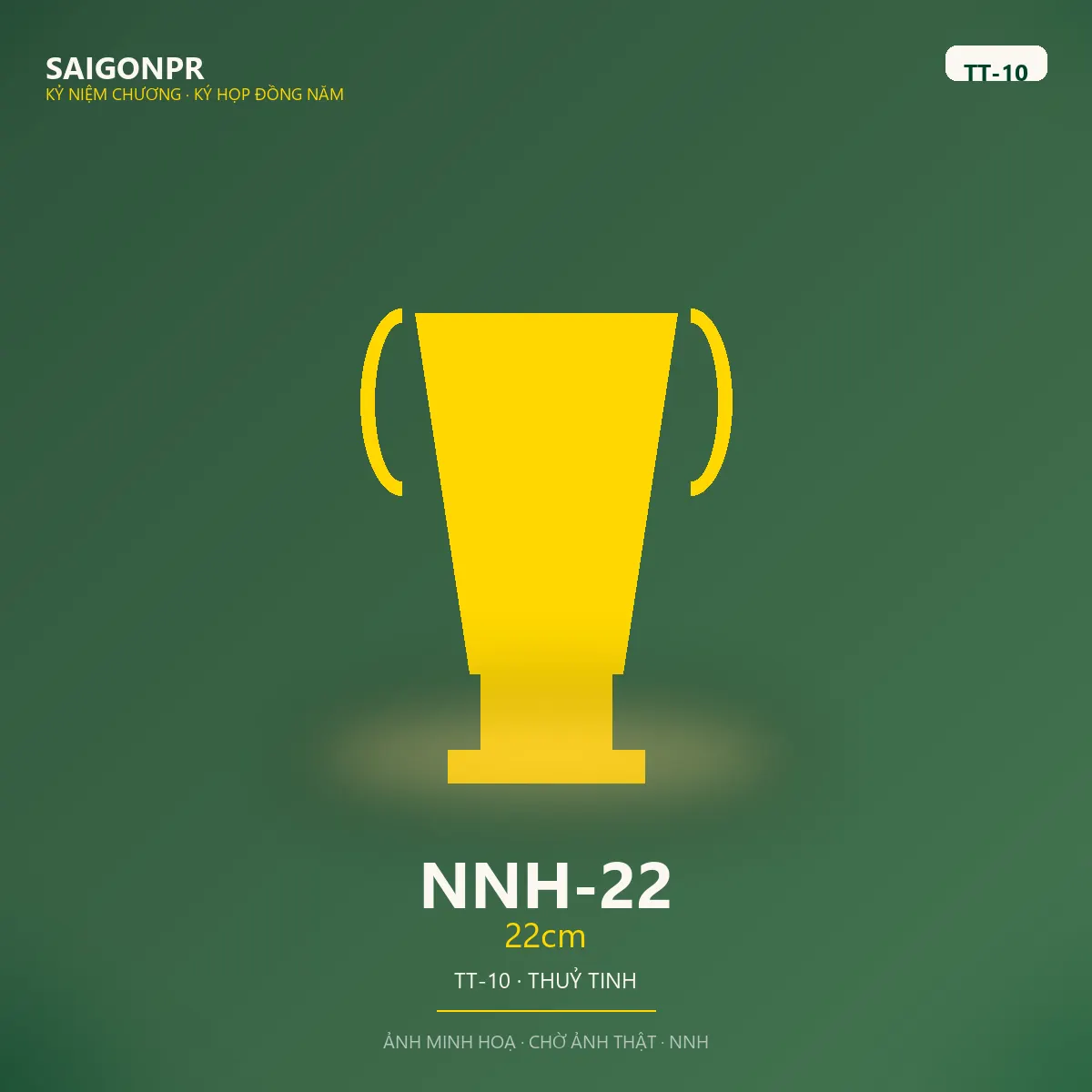 NNH-22 22cm TT-10 — Thủy tinh 10ly
