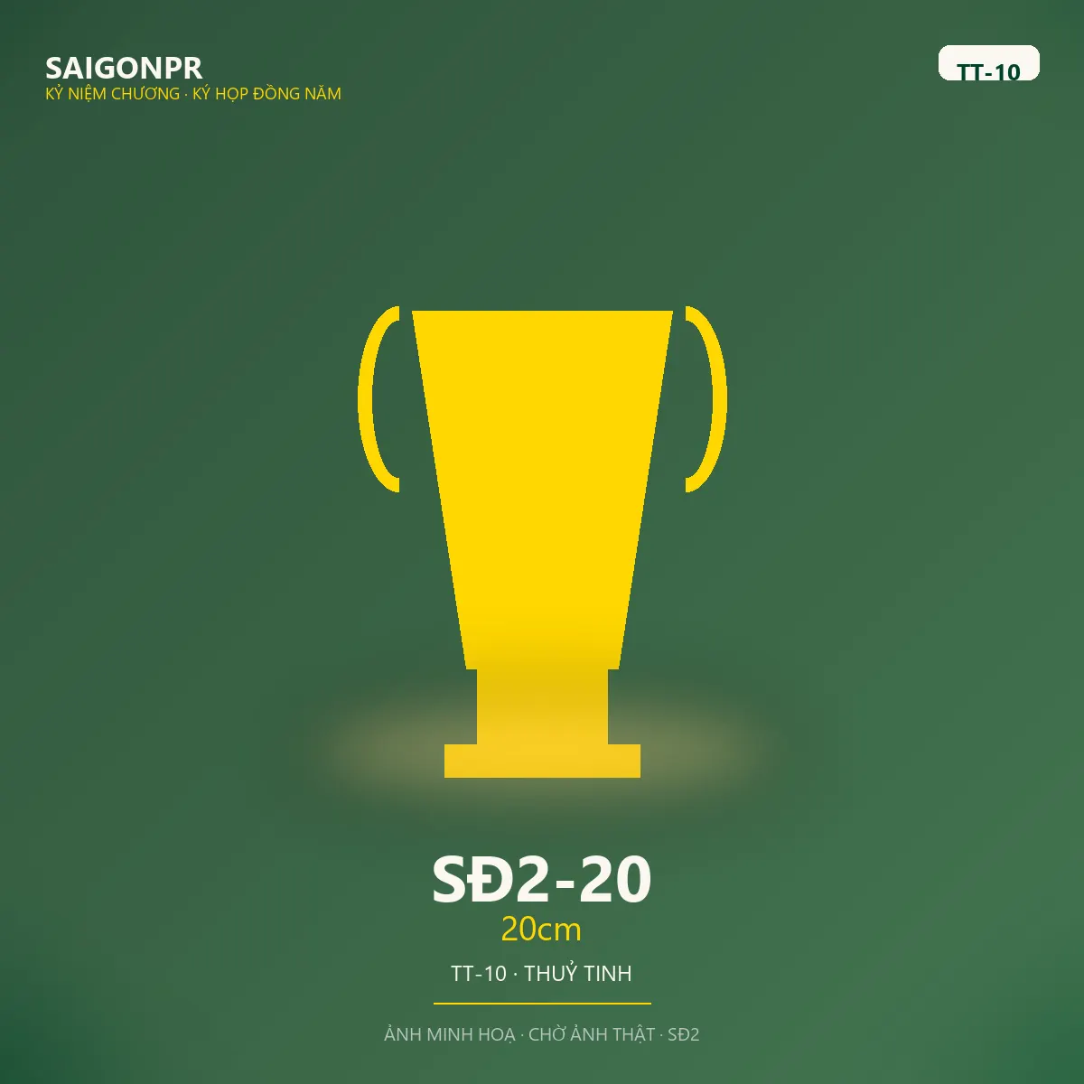 SĐ2-20 20cm TT-10 — Thủy tinh 10ly
