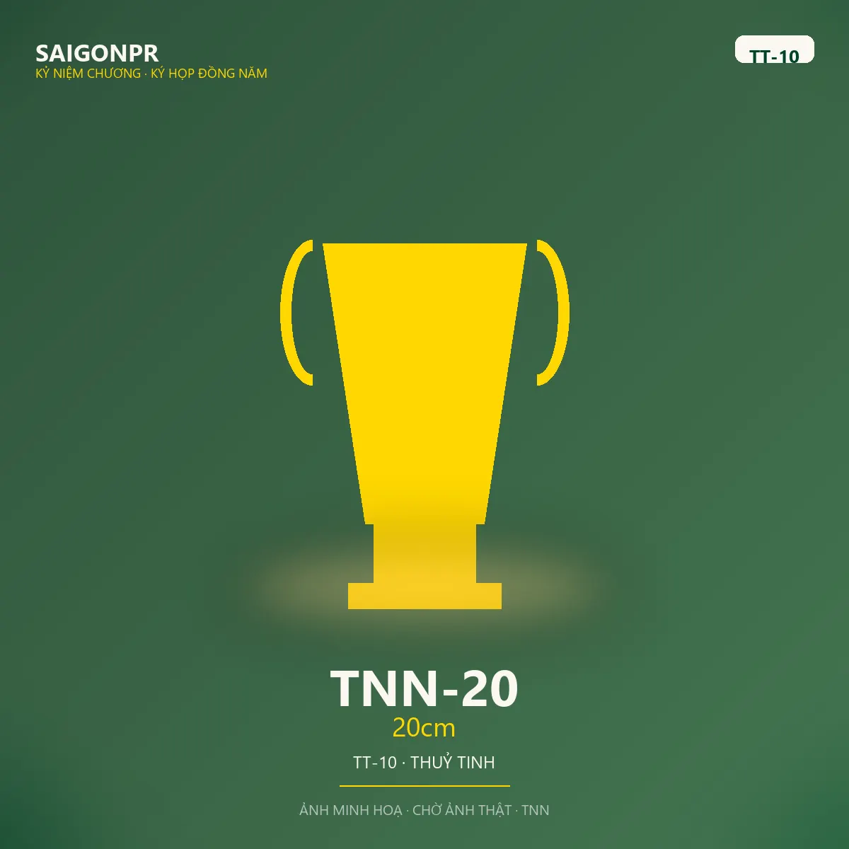 TNN-20 20cm TT-10 — Thủy tinh 10ly