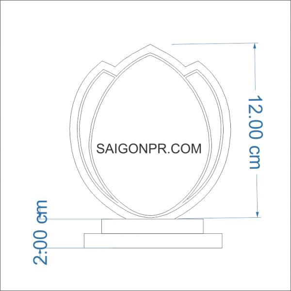 Kỷ niệm chương cánh sen KNC_CS_A