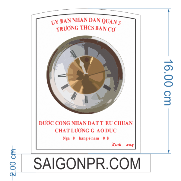 Kỷ niệm chương đồng hồ KNC_DH_A