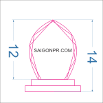 Kỷ niệm chương giọt nước KNC_GN_B