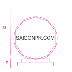 Kỷ niệm chương hình tròn KNC_HT_B