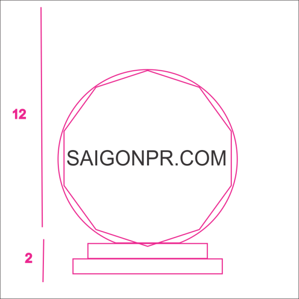 Kỷ niệm chương hình tròn KNC_HT_B