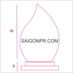 Kỷ niệm chương ngọn lửa KNC_NL_A